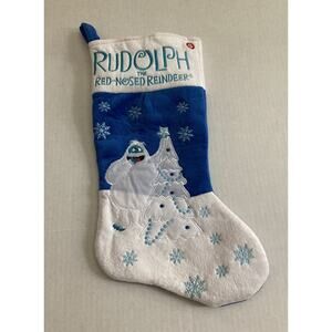 Gemmy Industries Rudolph Musical Stocking Plays Holly Jolly Christmas 18” EUC